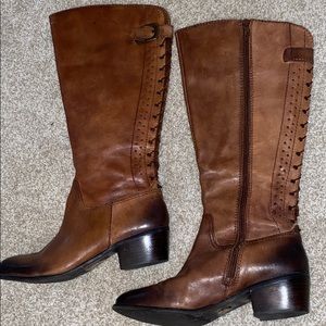 Authorochiang leather brown boots SZ 9MW